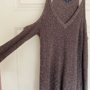 American Eagle Outfitters Brown Knit Sweater